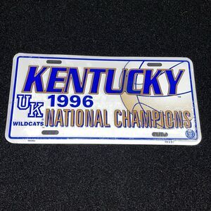 New Sealed Vintage 1996 Kentucky Wildcats National Champions License Plate NOS